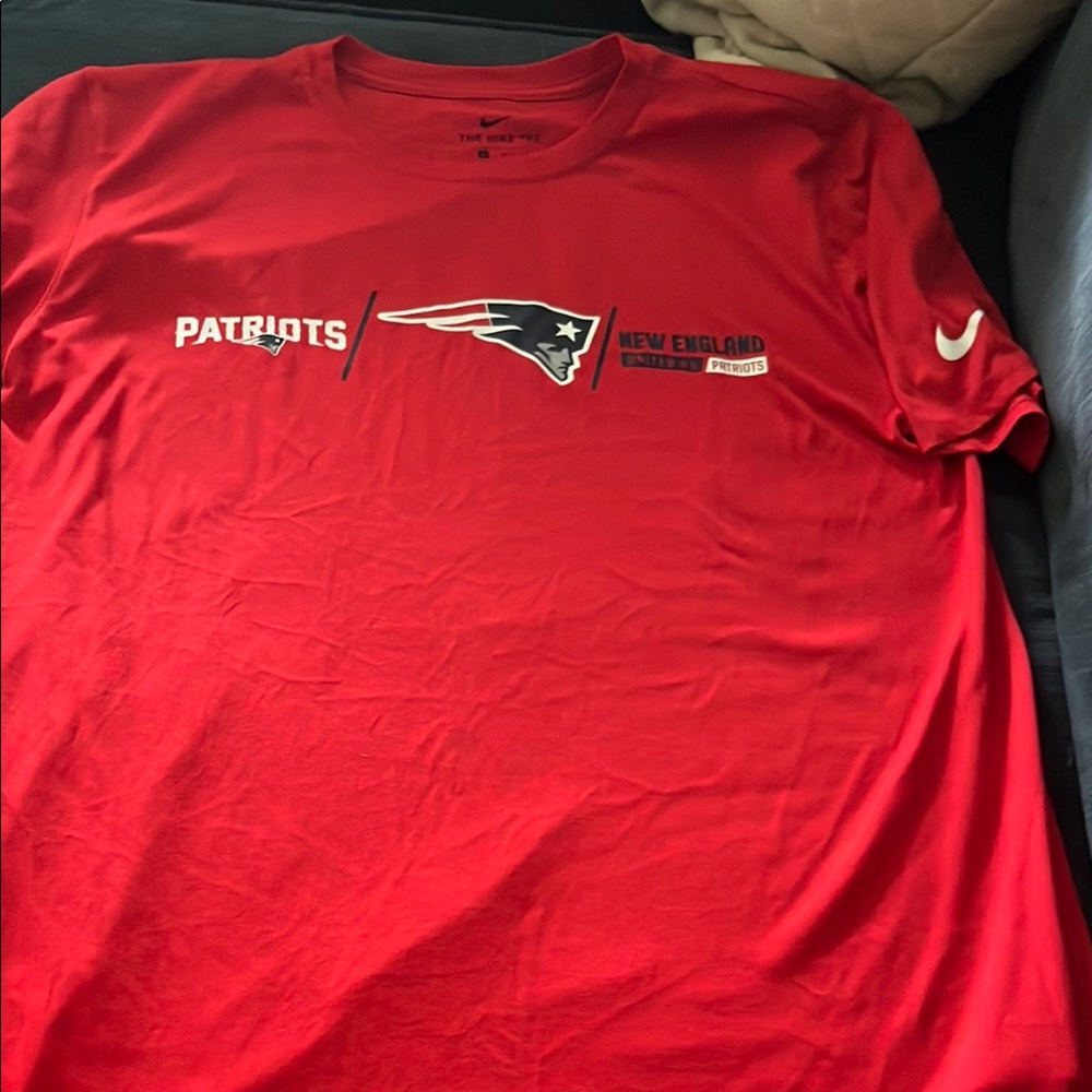 Nike Red Short Sleeve Tee Patriots Edition